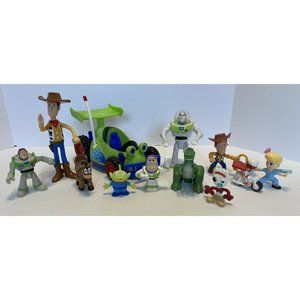 Disney Pixar Toy Story Mix Lot Poseable Doll & Figures Rex Buzz Woody Bo Peep